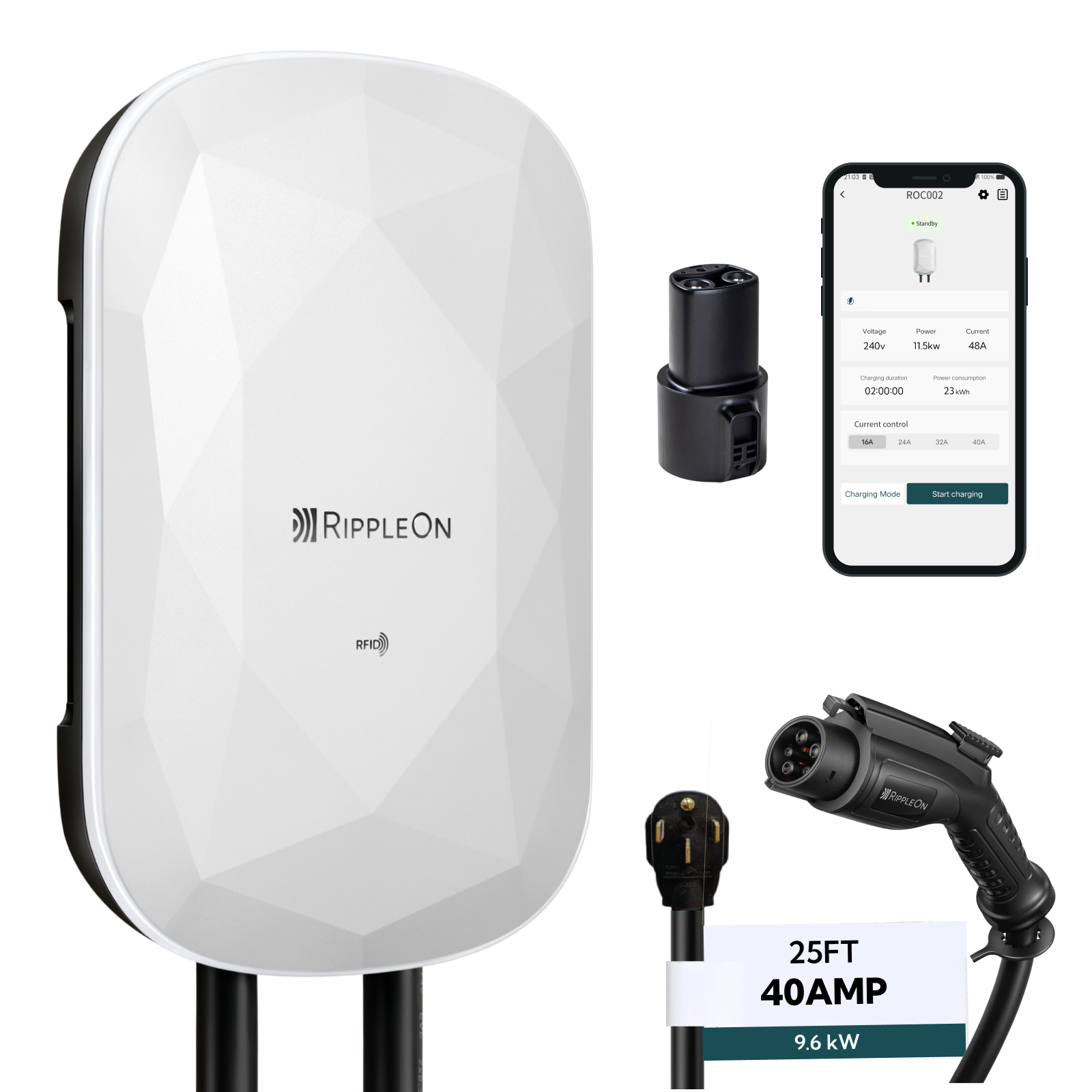 #color_White_plug-in_Tesla (with adapter)