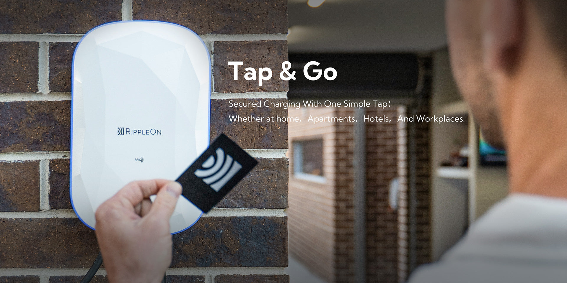 RIPPLEON Level 2 EV Charger w/Tesla Adapter 9.6KW J1772 Nema 14-50 Plug for Home - 40Amp Smart WiFi Wall Charger Station, 25Ft Cable 240V Electric Vehicle Charger,ETL,FCC,Energy Star Certified White